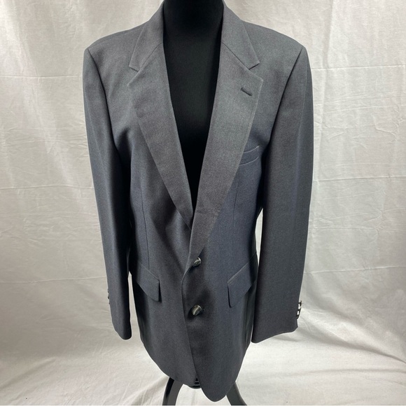 Vintage Johnny Carson Suit Jacket Blazer Gray Large - Picture 1 of 8